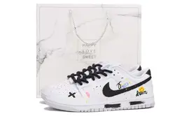 Nike: Белые кеды  Dunk Low