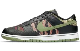 Nike: Чёрные кеды  Dunk Low SE