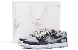 Nike: Белые кеды  Dunk Low Retro