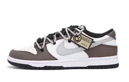 Nike: Белые кеды  Dunk Low Retro