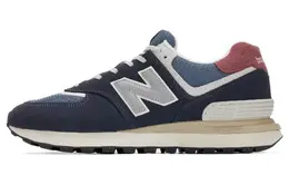 New Balance: Синие кроссовки  574