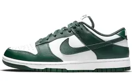 Nike: Зелёные кеды  Dunk Low Retro