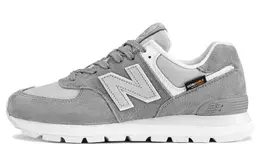 New Balance: Серые кроссовки  574