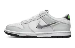 Nike: Серые кеды  Dunk Low