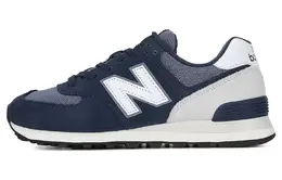New Balance: Синие кроссовки  574