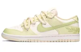 Nike: Зелёные кеды  Dunk Low Retro