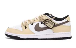 Nike: Чёрные кеды  Dunk Low Retro