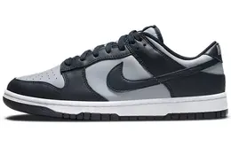 Nike: Серые кеды  Dunk Low Retro