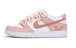 Nike: Белые кеды  Dunk Low