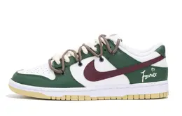 Nike: Белые кеды  Dunk Low