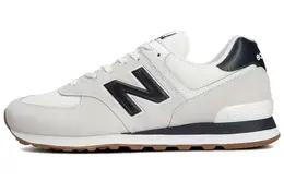 New Balance: Белые кроссовки  574