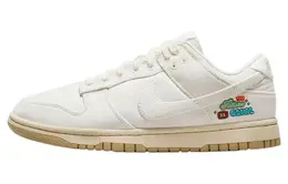 Nike: Белые кеды  Dunk Low