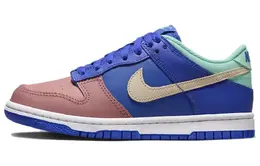 Nike: Синие кеды  Dunk Low