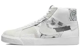 Nike: Белые кеды  Blazer Mid