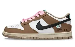 Nike: Белые кеды  Dunk Low