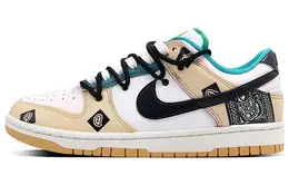 Nike: Белые кеды  Dunk Low