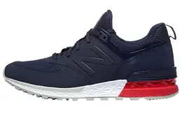 New Balance: Синие кроссовки  574