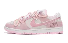 Nike: Розовые кеды  Dunk Low