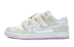 Nike: Зелёные кеды  Dunk Low