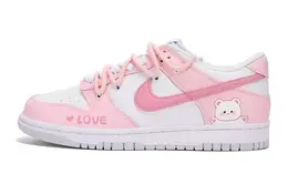 Nike: Белые кеды  Dunk Low