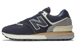 New Balance: Синие кроссовки  574