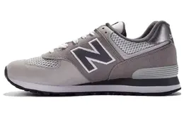 New Balance: Серые кроссовки  574