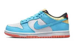 Nike: Голубые кеды  Dunk Low SE