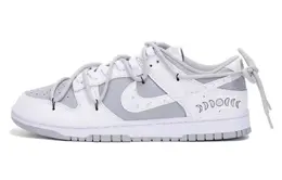 Nike: Белые кеды  Dunk Low Retro