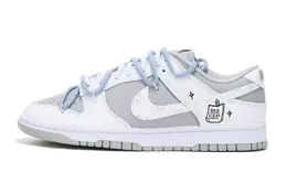 Nike: Белые кеды  Dunk Low