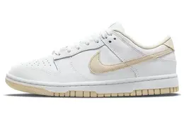 Nike: Белые кеды  Dunk Low