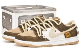 Nike: Бежевые кеды  Dunk Low