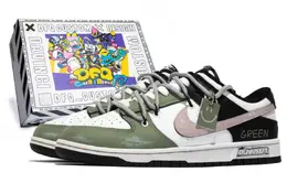 Nike: Белые кеды  Dunk Low