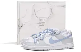 Nike: Белые кеды  Dunk Low