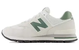 New Balance: Белые кроссовки  574