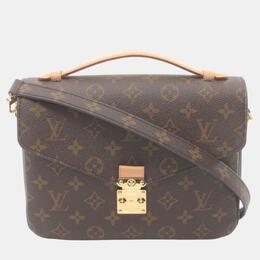 Louis Vuitton: Коричневая сумка  Pochette