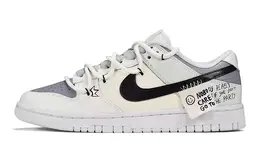 Nike: Белые кеды  Dunk Low