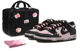 Nike: Розовые кеды  Dunk Low