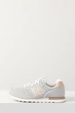 New Balance: Серые кроссовки 