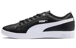 PUMA: Чёрные кеды  Smash V2