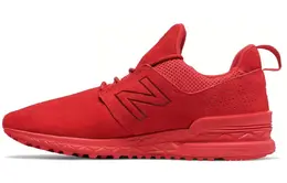 New Balance: Красные кроссовки  574