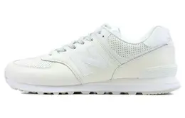 New Balance: Белые кроссовки  574