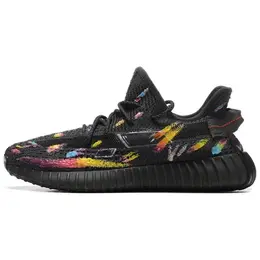 adidas: Чёрные кроссовки  Yeezy Boost 350 v2