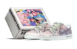 Nike: Фиолетовые кеды  Dunk Low