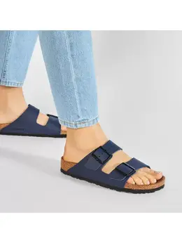 Birkenstock: Синие сабо  Arizona