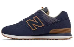 New Balance: Синие кроссовки  574