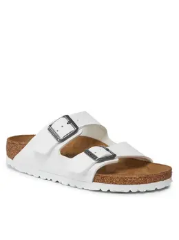 Birkenstock: Белые сабо 