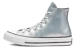 Converse: Серебристые кеды  Chuck Taylor