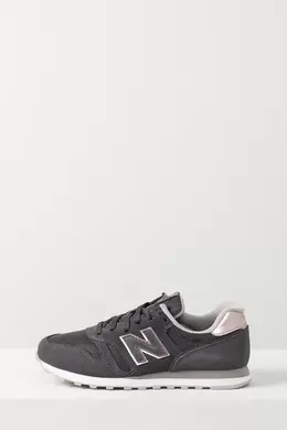 New Balance: Серые кроссовки 