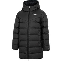 Nike: Чёрный пуховик  Sportswear