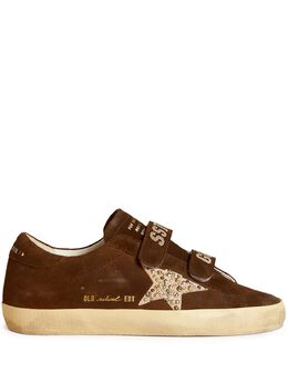 Golden Goose: Коричневые кроссовки  Old School